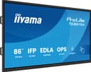 iiyama TE8615A-B2AG Signage Display Kiosk design 2.17 m (85.6") Wi-Fi 550 cd/m² 4K Ultra HD Black Touchscreen Built-in processor Android 24/7 thumbnail 1