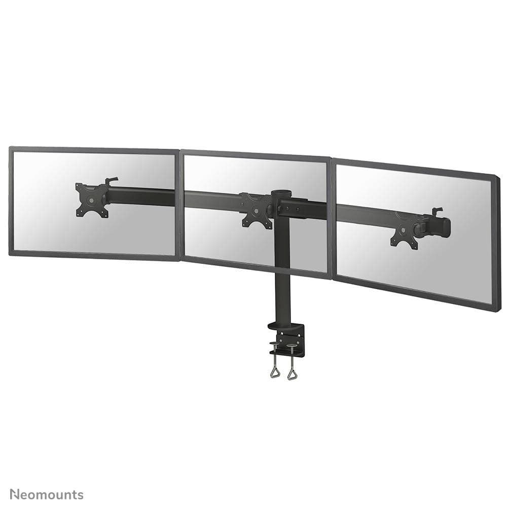 Neomounts FPMA-D700D3 Triple Monitor Desk Mount for 10-27" Screens, Tilt/Swivel/Rotate, Height Adjustable - Black - Image 1