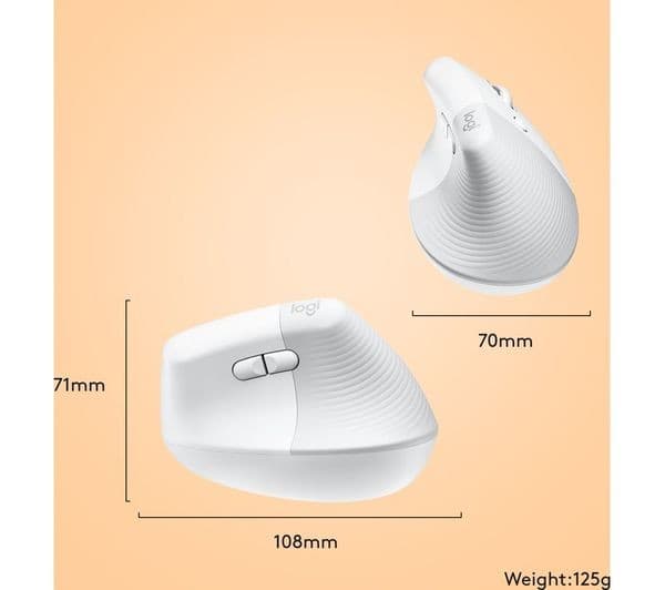 LOGITECH Lift Vertical Mouse Space Grey - Image 9
