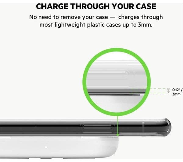 BELKIN BoostCharge Qi 10 W Wireless Fast Charging Pad with Power Supply - Black - Image 5