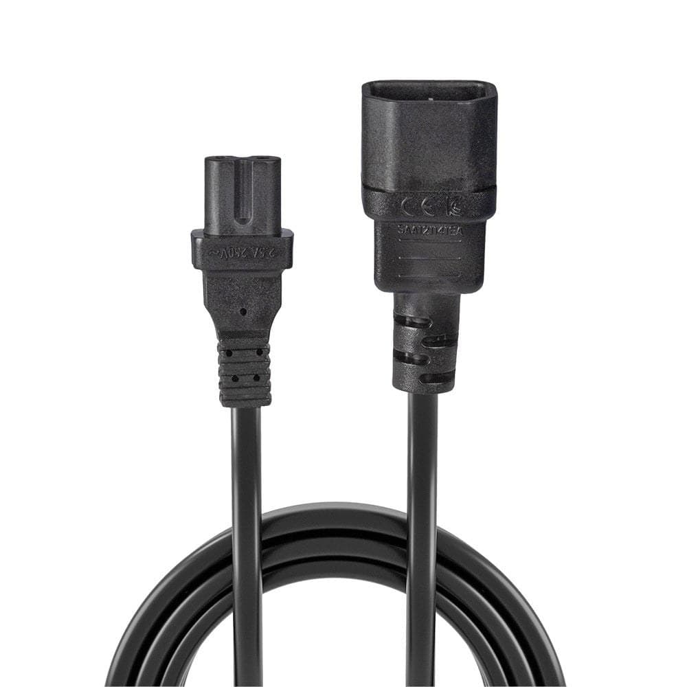 Lindy 2m IEC C14 to IEC C7 (Figure 8) Power Cable - Image 2