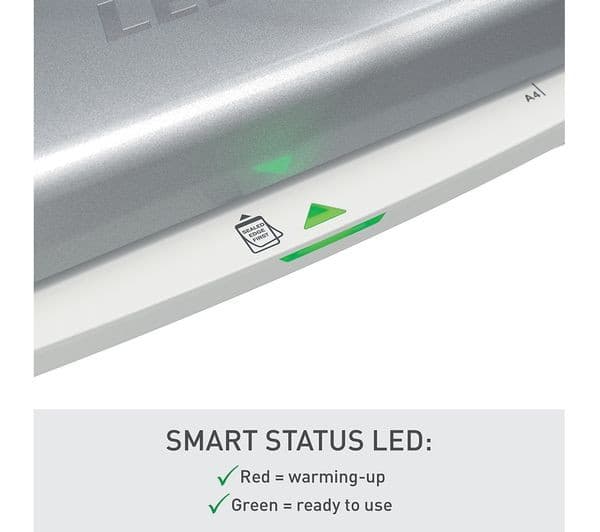 Leitz iLAM Home Office Laminator Grey - A4 - Image 2