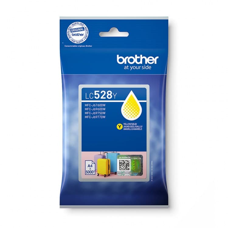 Brother LC528Y Super High Yield Yellow Ink Cartridge - Image 1