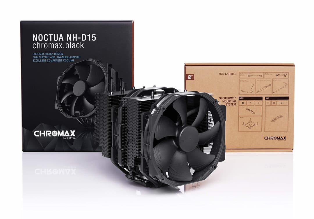 Noctua NH-D15 chromax.black CPU Cooler - Black - Image 4