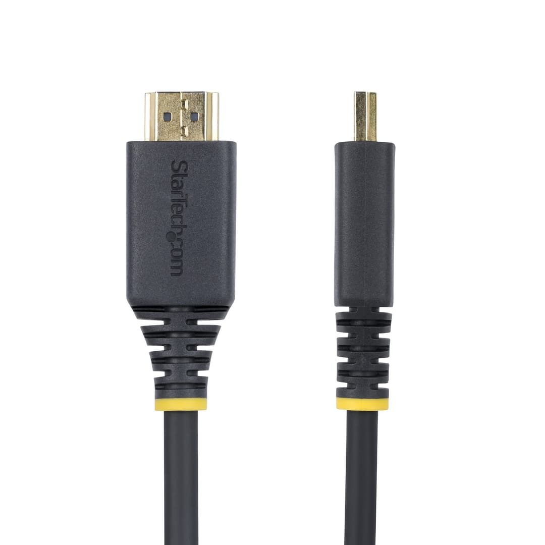 StarTech.com 30cm (1ft) High Speed HDMI Cable, 4K 60Hz/1440p 144Hz, HDR10/HDCP 2.2/ARC, 18Gbps, UHD HDMI 2.0 Cord for TV/Monitor/Display, TPE Jacket - Image 3