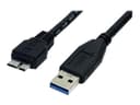 StarTech USB 3.0 Micro-B Cable 0.5m Black thumbnail 2