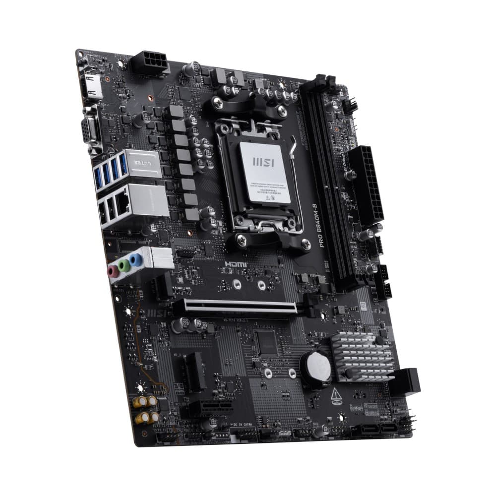 MSI PRO B840M-B micro ATX AMD B840 Socket AM5 DDR5 Motherboard - Image 3