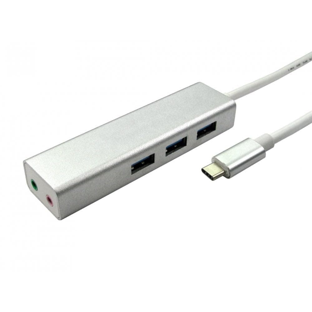 USB Type c to USB 3.0 3port hub + 2.1CH sound card - Image 1