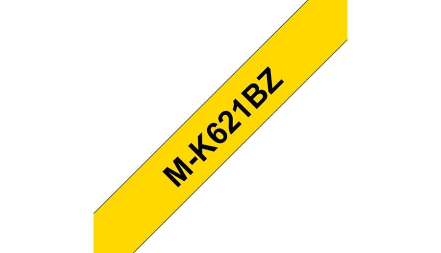 Brother M-K621B P-touch Label-Making Tape Cassette Black on Yellow 9mm x 8m - Image 2