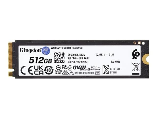 Kingston KC3000 512GB PCIe 4.0 NVMe M.2 2280 Internal SSD (SKC3000S/512G) - Image 3