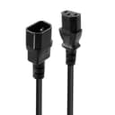 Lindy 0.5m IEC Extension Cable, Black thumbnail 1