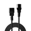 Lindy 0.5m IEC Extension Cable, Black thumbnail 2