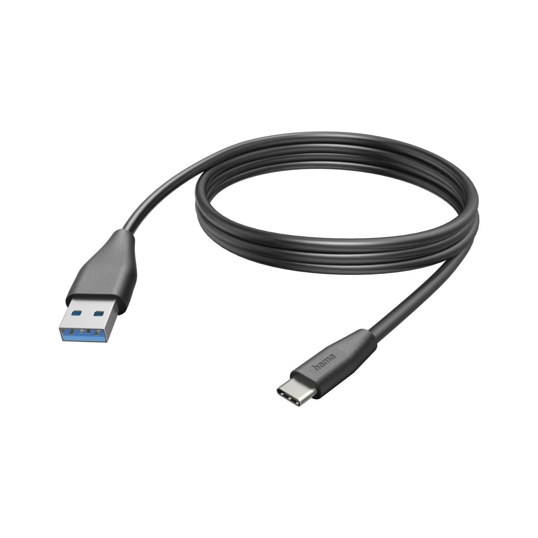 Hama USB 2.0 USB-A to USB-C Charging Cable 480 Mbit/s (00201597) - 3 m, Black