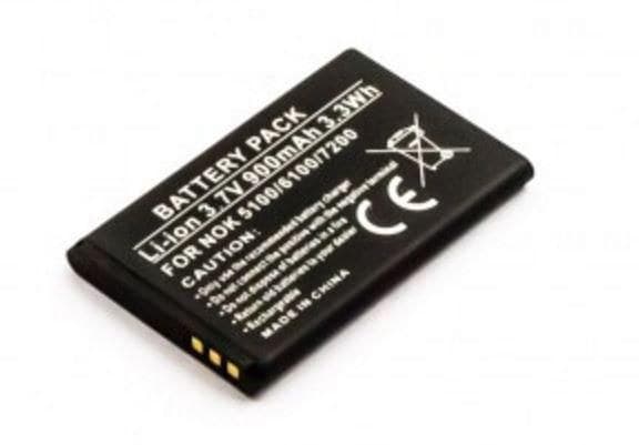 Battery for Mobile 3.3Wh Li-ion 3.7V 900mAh Nokia