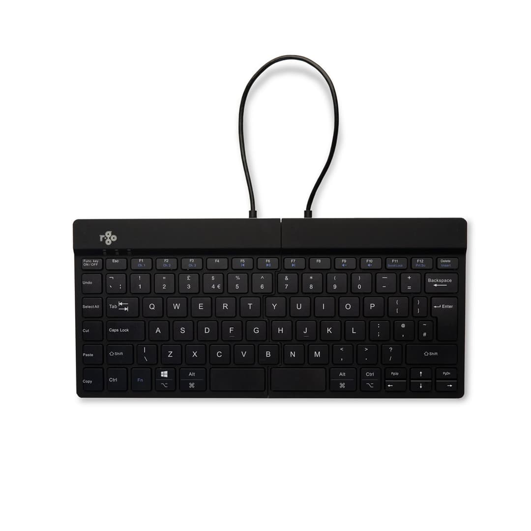 R-Go Tools R-Go Split Break Ergonomic Split Keyboard, QWERTY UK, Bluetooth, Black - Image 2
