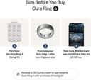 Oura Ring 4 Smart Ring - Brushed Silver, Size 9 thumbnail 3