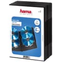 Hama DVD Quad Box for 4 Discs, Black - Pack of 5 thumbnail 1