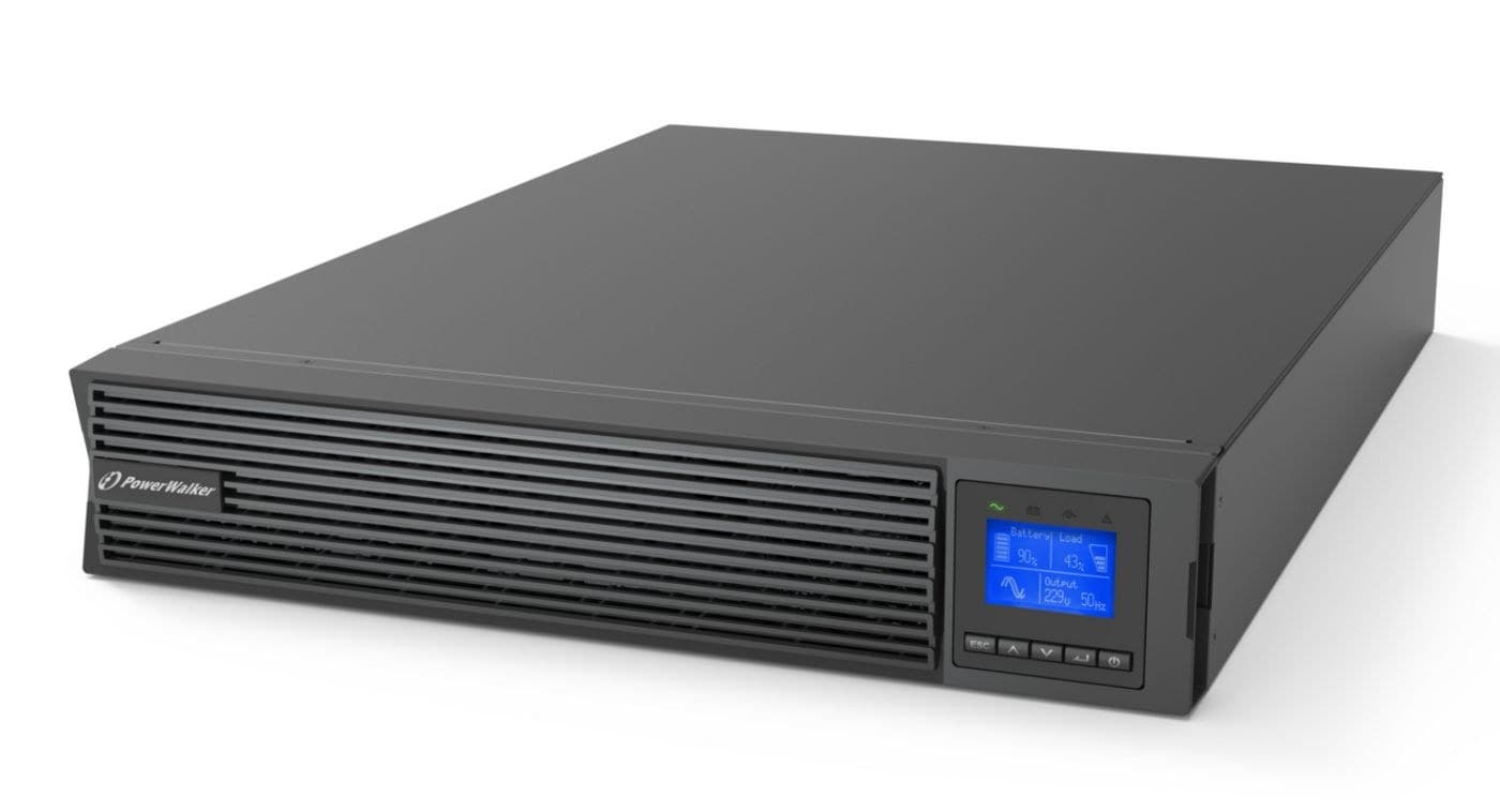 PowerWalker VFI 3000 ICR IoT 3000VA/3000W Online Rack/Tower UPS - 2U, 8x IEC C13 + 1x IEC C19