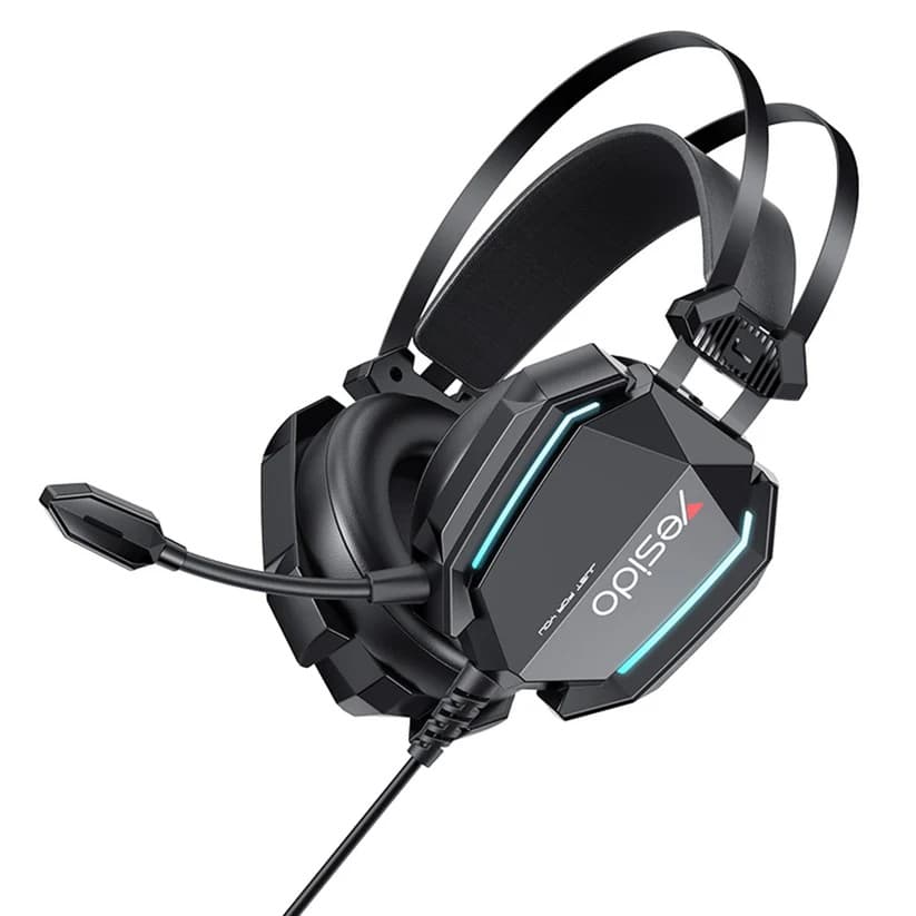 Yesido EK03 Gaming Headphones 3.5mm, RGB, 2m, Black