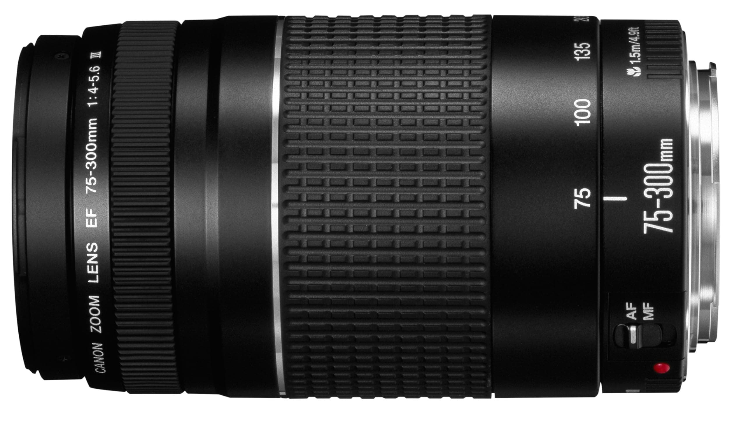 Canon EF 75-300mm f/4-5.6 III Telephoto Zoom Lens - Black