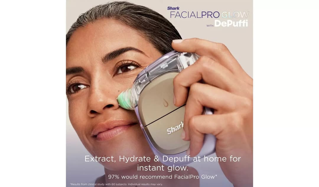 SHARK FacialPro Glow + DePuffi At Home Facial - Warm Black - Image 2