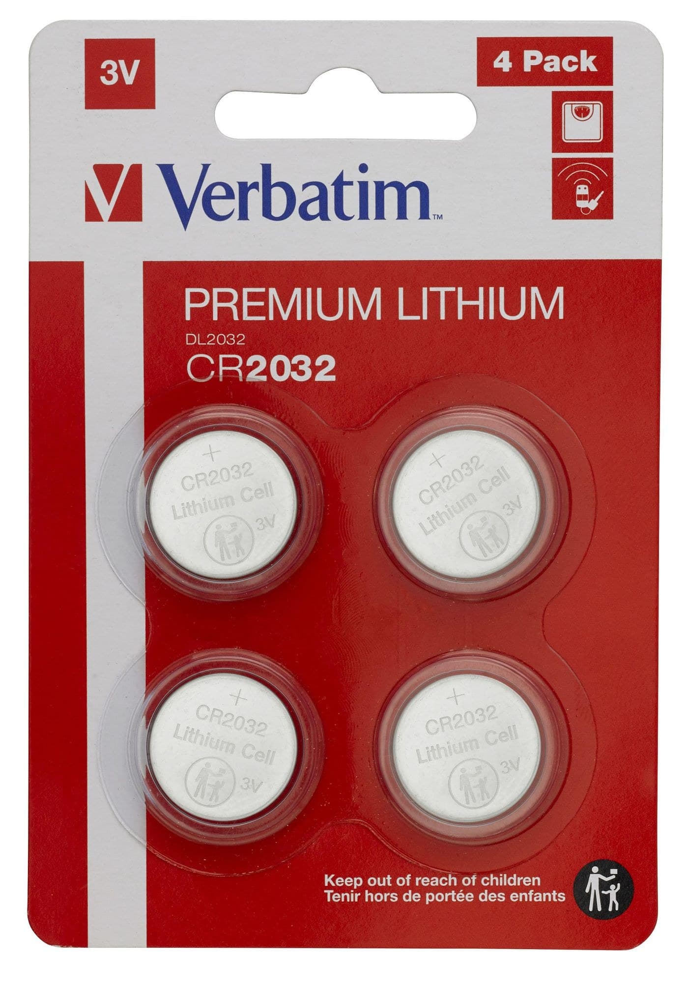 LITHIUM BATTERY CR2032 3V 4