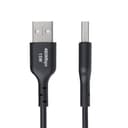 StarTech.com 3ft (1m) USB-A to USB-C Charging Cable, Charge & Sync, 3A, USB 2.0, TPE Jacket - Black USB Charging Cord thumbnail 2