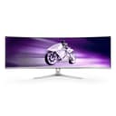 Philips Evnia 49M2C8900/00 48.9 inch 5120 x 1440 Dual QHD QD-OLED FreeSync Premium Pro 240Hz Curved Gaming Monitor - White thumbnail 1