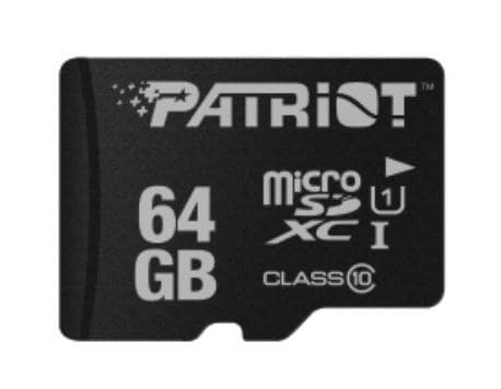 Patriot Memory LX Series 64GB microSDXC UHS-I U1 Class 10 Memory Card (PSF64GMDC10) - Image 1