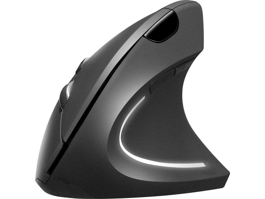 Sandberg Wired Vertical Mouse 630-14 - Ergonomic USB-A Optical Mouse, 6 Buttons, 2400 DPI, Black - Image 1