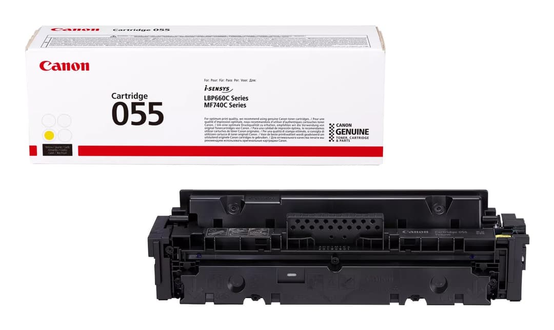 Canon 055 Original Toner Cartridge - Yellow - Image 1