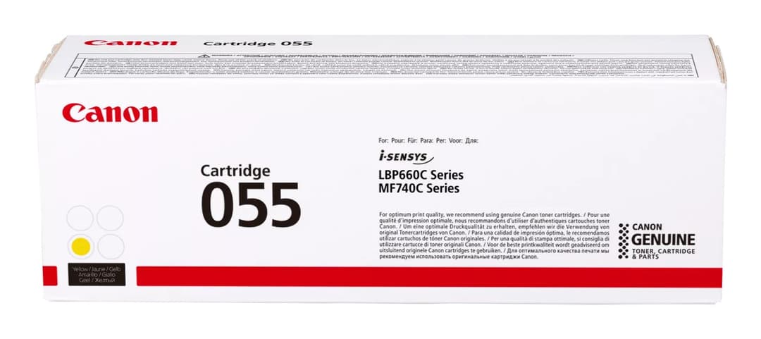 Canon 055 Original Toner Cartridge - Yellow - Image 2