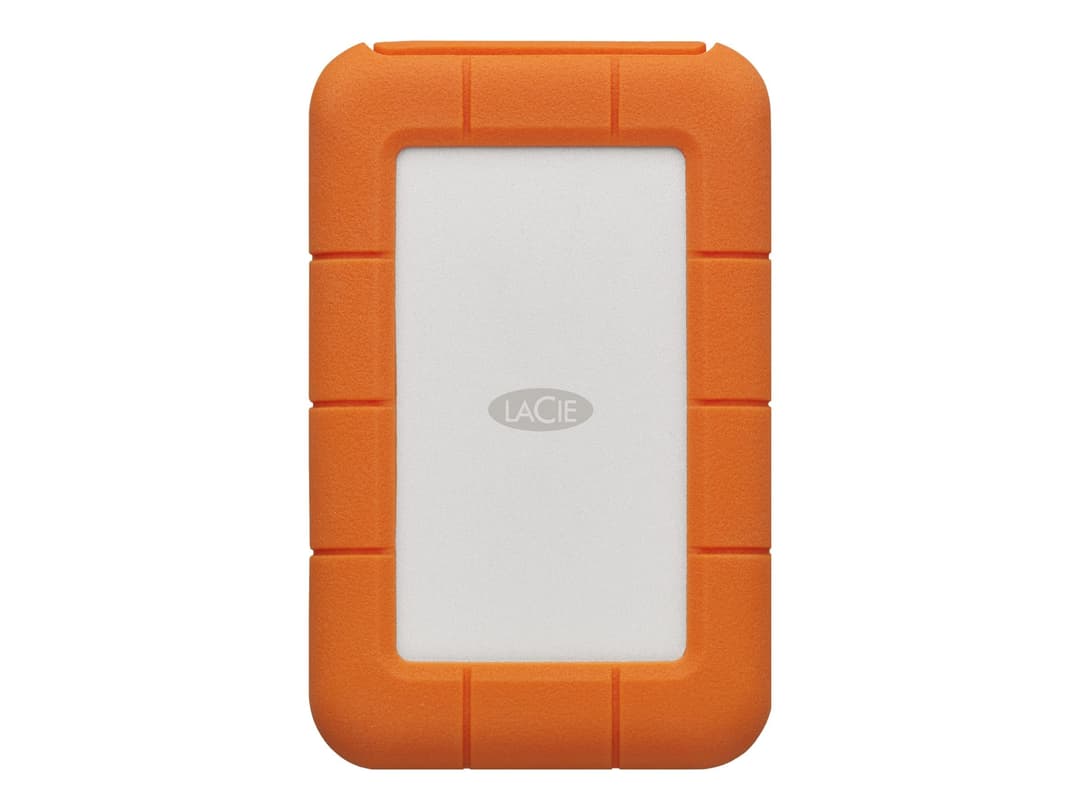 LaCie Rugged 2TB USB-C Hard Drive Orange - Image 1
