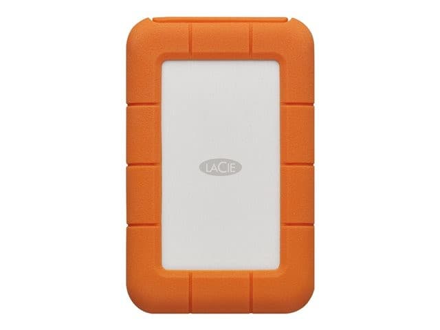LaCie Rugged 2TB USB-C Hard Drive Orange - Image 2