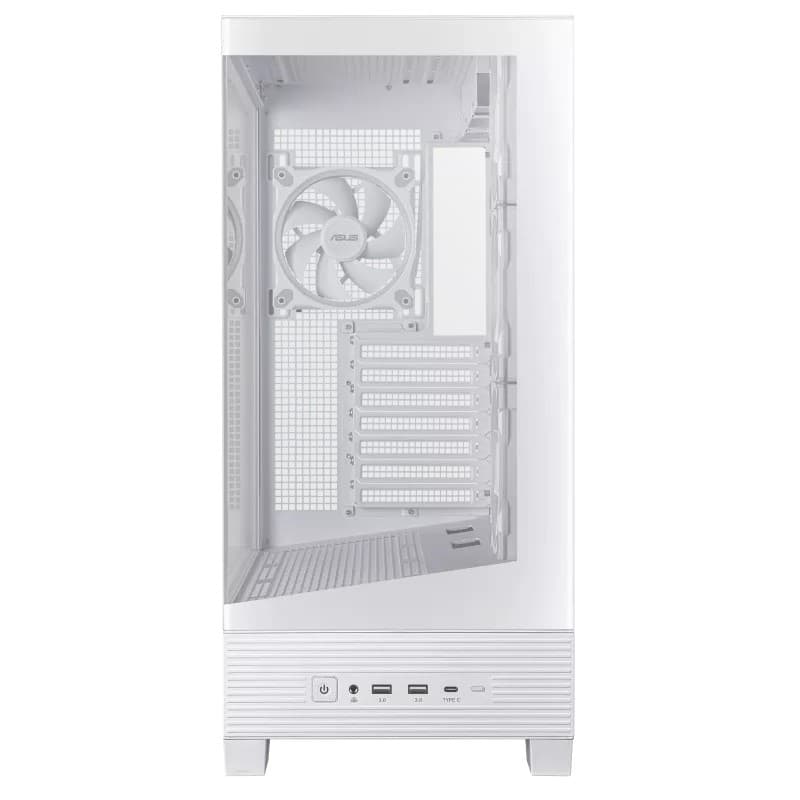 ASUS A31 PLUS TG ARGB Tempered Glass Mid Tower Gaming PC Case - White - Image 4