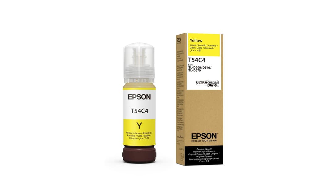 Epson T54C420 Original Ink Bottle 70ml for SureLab SL-D500 - Yellow - Image 1