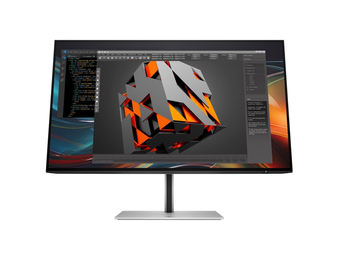 HP 724pf 23.8" Full HD Monitor Black Silver - Image 1