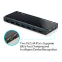 TP-Link UH720 7-Port USB 3.0 Hub with 2 Charging Ports - Black thumbnail 3