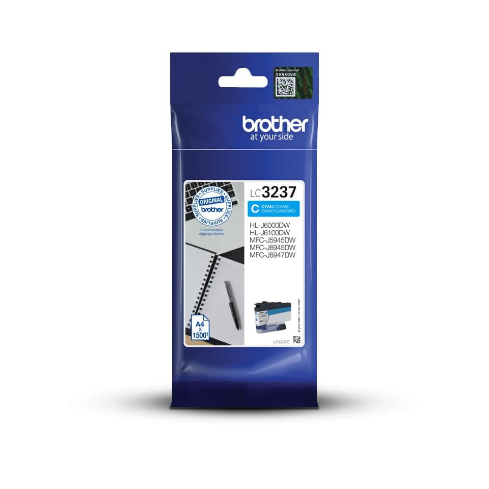 Brother LC3237C ink cartridge 1 pc(s) Original Standard Yield Cyan 1500 Pages