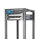 StarTech.com 4-Post 18U Mobile Open Frame Server Rack, Four Post 19" Network Rack with Wheels, Rolling Rack with Adjustable Depth for Computer/AV/Data/IT Equipment - Casters, Leveling Feet or Floor Mounting thumbnail 4