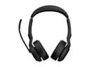 Jabra Evolve2 55 MS Stereo Wireless On-Ear Headset with Charging Stand - Bluetooth, ANC, USB-C, Black - Optimised for Microsoft Teams thumbnail 1