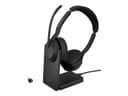 Jabra Evolve2 55 MS Stereo Wireless On-Ear Headset with Charging Stand - Bluetooth, ANC, USB-C, Black - Optimised for Microsoft Teams thumbnail 3