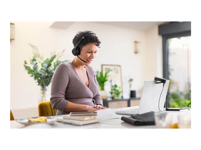 Jabra Evolve2 55 MS Stereo Wireless On-Ear Headset with Charging Stand - Bluetooth, ANC, USB-C, Black - Optimised for Microsoft Teams - Image 6