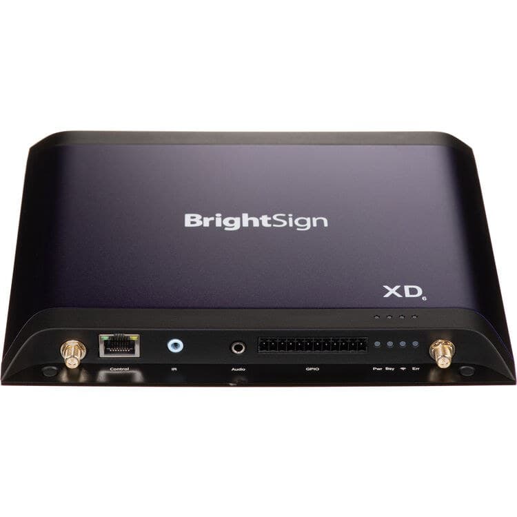 XD236 Standard I-O 4K Digital Signage Media Player, Black & Purple