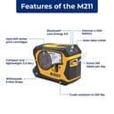 Brady M211 Portable Bluetooth Label Printer with M21-750-499 19.05mm Label Cartridge - Yellow/Black thumbnail 2