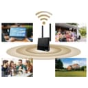 ASUS 4G-N16 4G LTE Wi-Fi Modem Router - N300 300 Mbps Wi-Fi, 150 Mbps LTE, SIM Slot - Black thumbnail 2