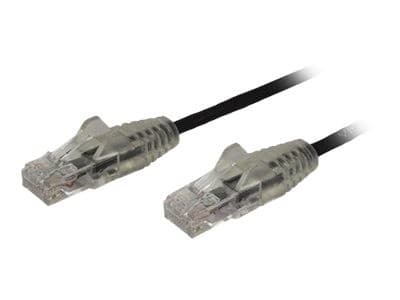 StarTech Slim LSZH CAT6 Snagless Patch Cable 2.5m - Black (N6PAT250CMBKS) - Image 2