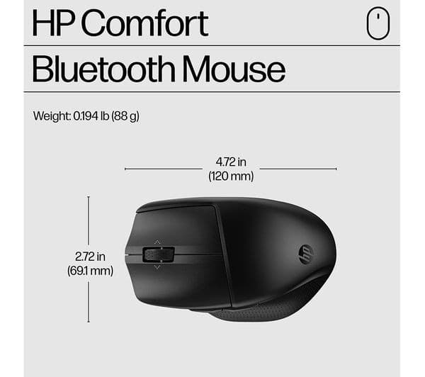 HP 480 Wireless Mouse Black - Image 6
