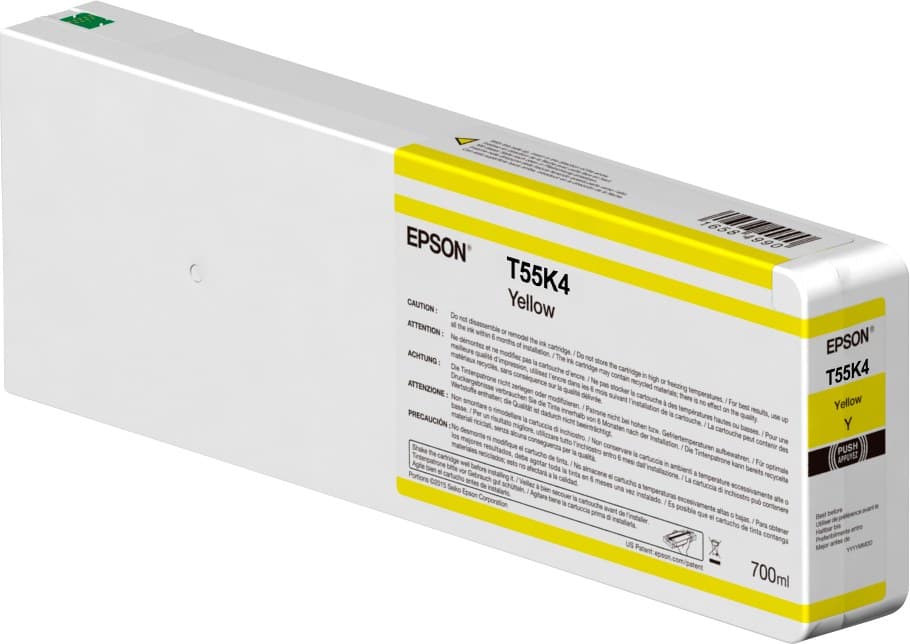Epson T55K4 UltraChrome HDX/HD 700ml Ink Cartridge for SureColor SC-P6000/P7000/P8000/P9000 - Yellow
