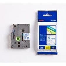 Brother TZe-223 Gloss Laminated P-touch Label Tape Blue on White 8m - 9mm